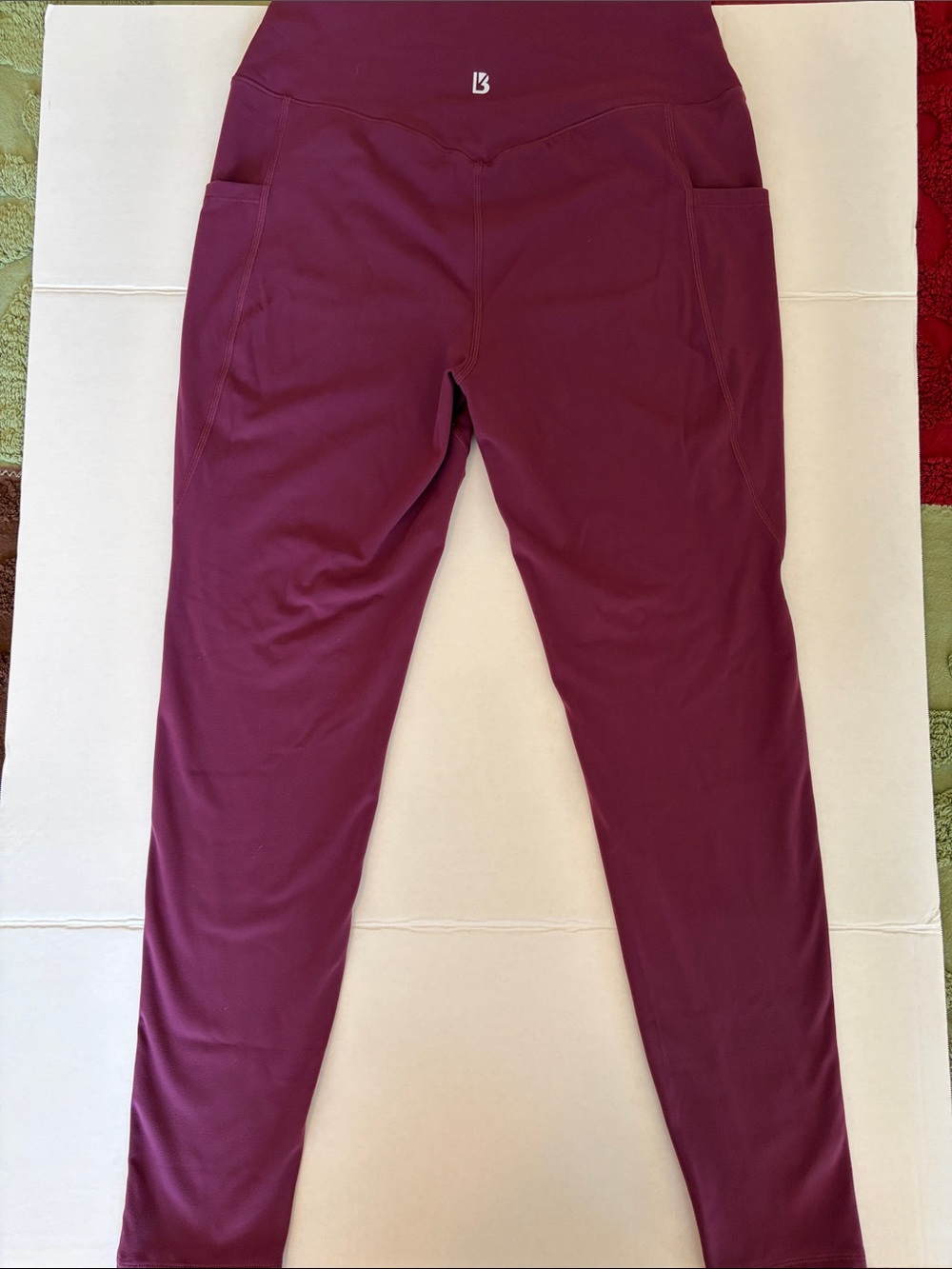 BuffBunny Plum High-Rise Leggings with Side Pockets